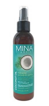 Mina Organics Coconut Oil Leave In Spray